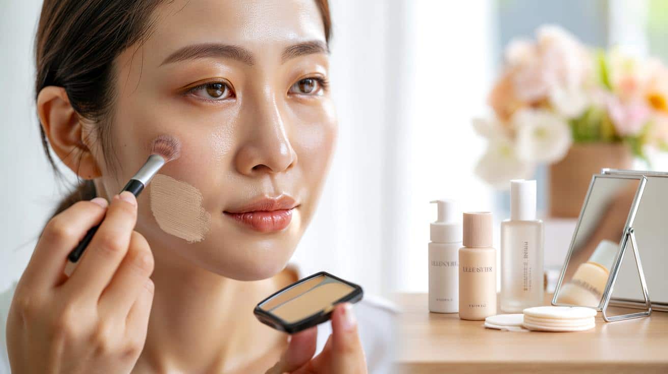 Japoński trik na niewidoczny podkład: 4 kroki bez efektu maski