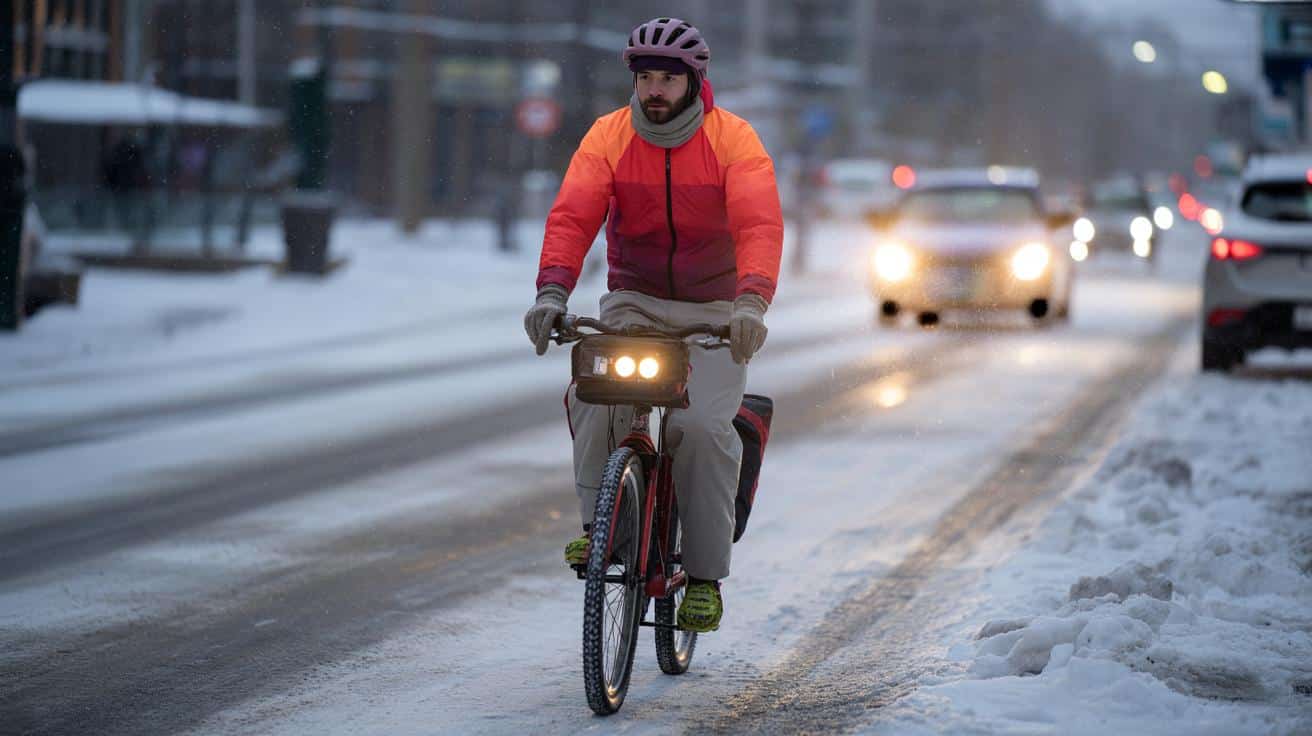 Jazda rowerem po śniegu i lodzie: 5 zasad, które naprawdę działają