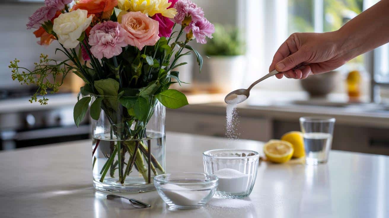 Jeden kuchenny trik, który przywróci życie więdnącym kwiatom w wazonie