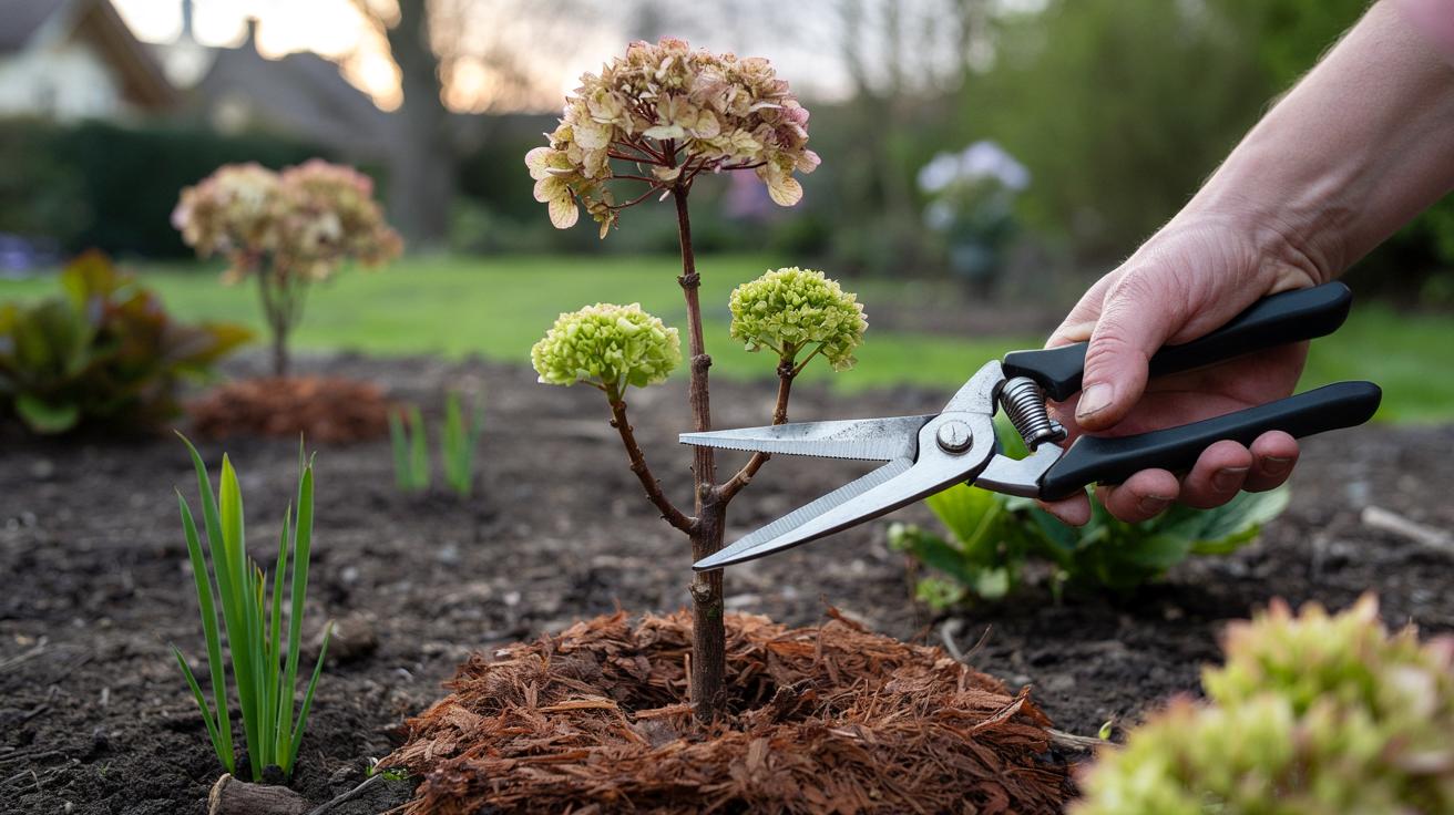 Jeden marcowy cięcie, które ratuje hortensje i daje morze kwiatów