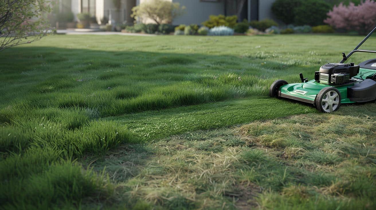 Jeden marcowy zabieg na trawniku, który daje soczystą zieleń latem