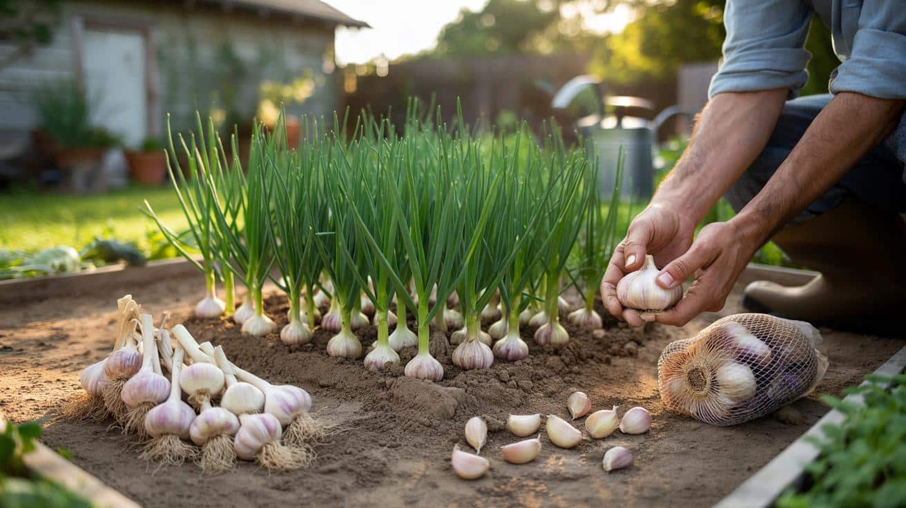 Jeden produkt z marketu, a grządka pełna czosnku: prosty trik ogrodnika