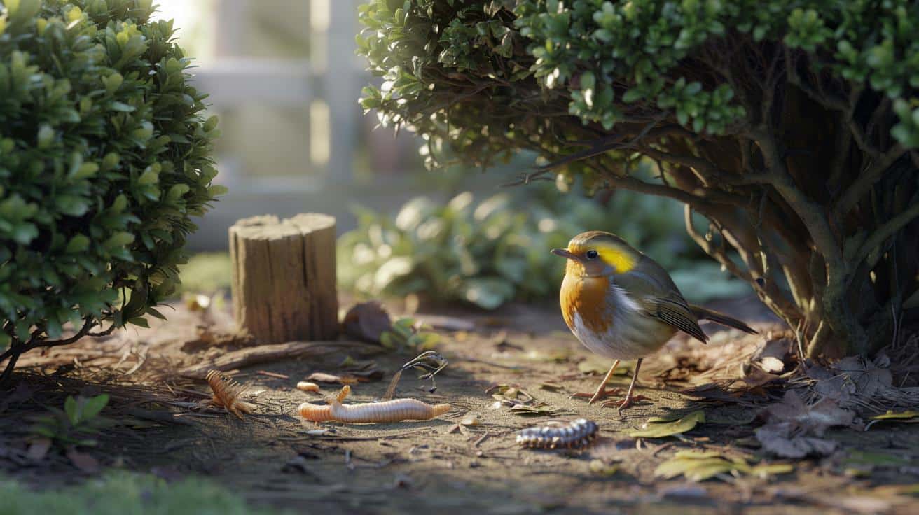 Jeden prosty trik pod krzewami, dzięki któremu rudzik zamieszka w twoim ogrodzie