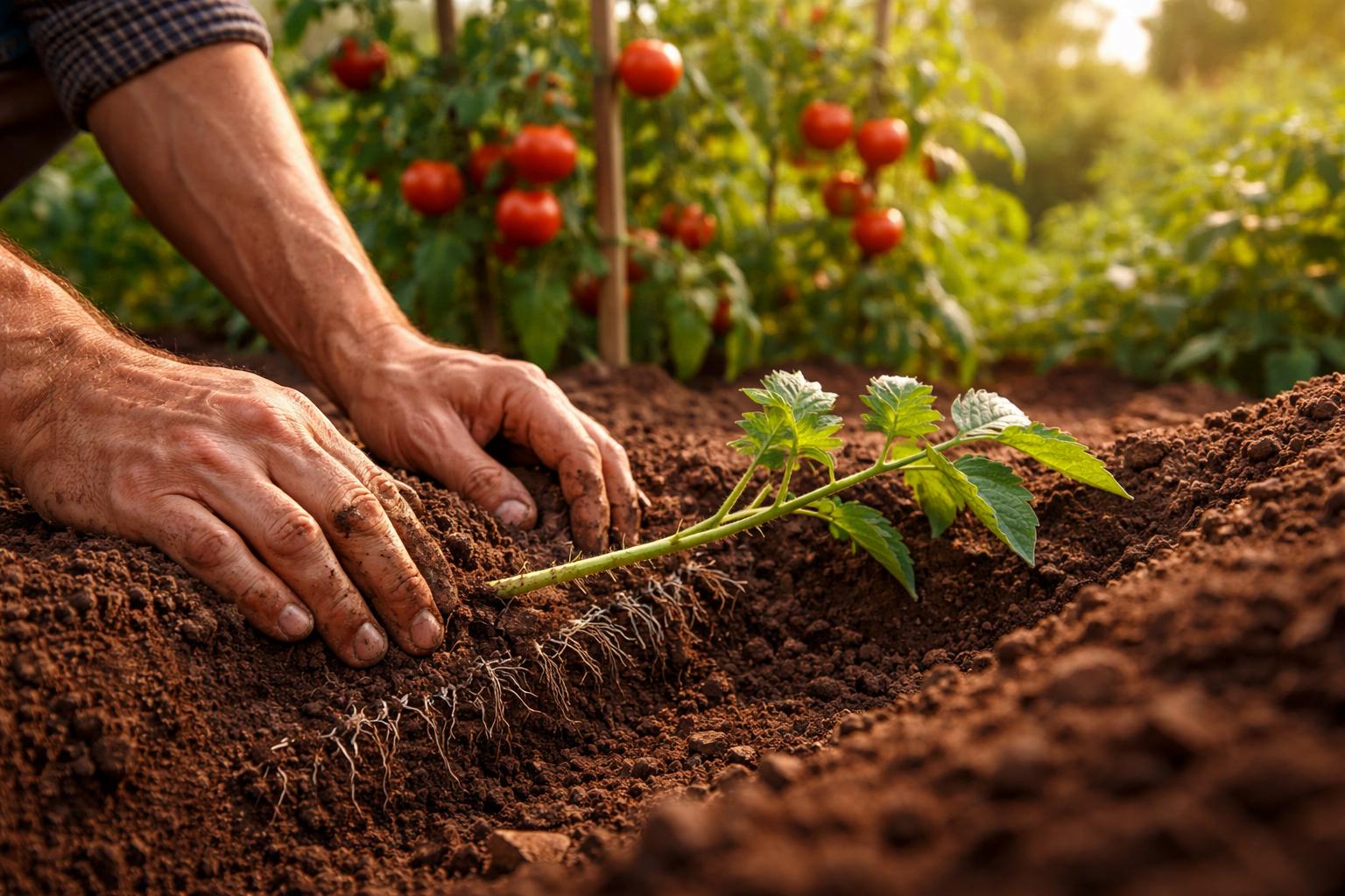 Jeden trik ogrodników na pomidory z mocnymi korzeniami przez całe lato