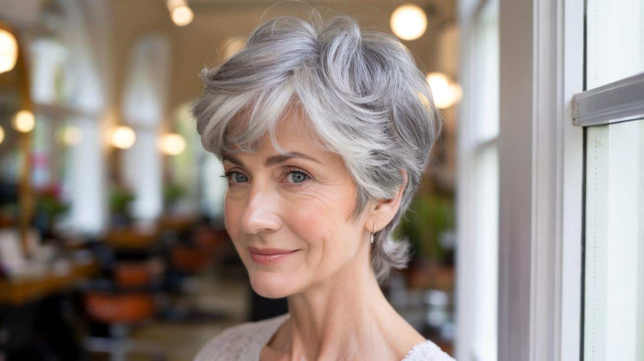 Jedna fryzura odejmuje lata: idealne cięcie dla siwych włosów po 60.