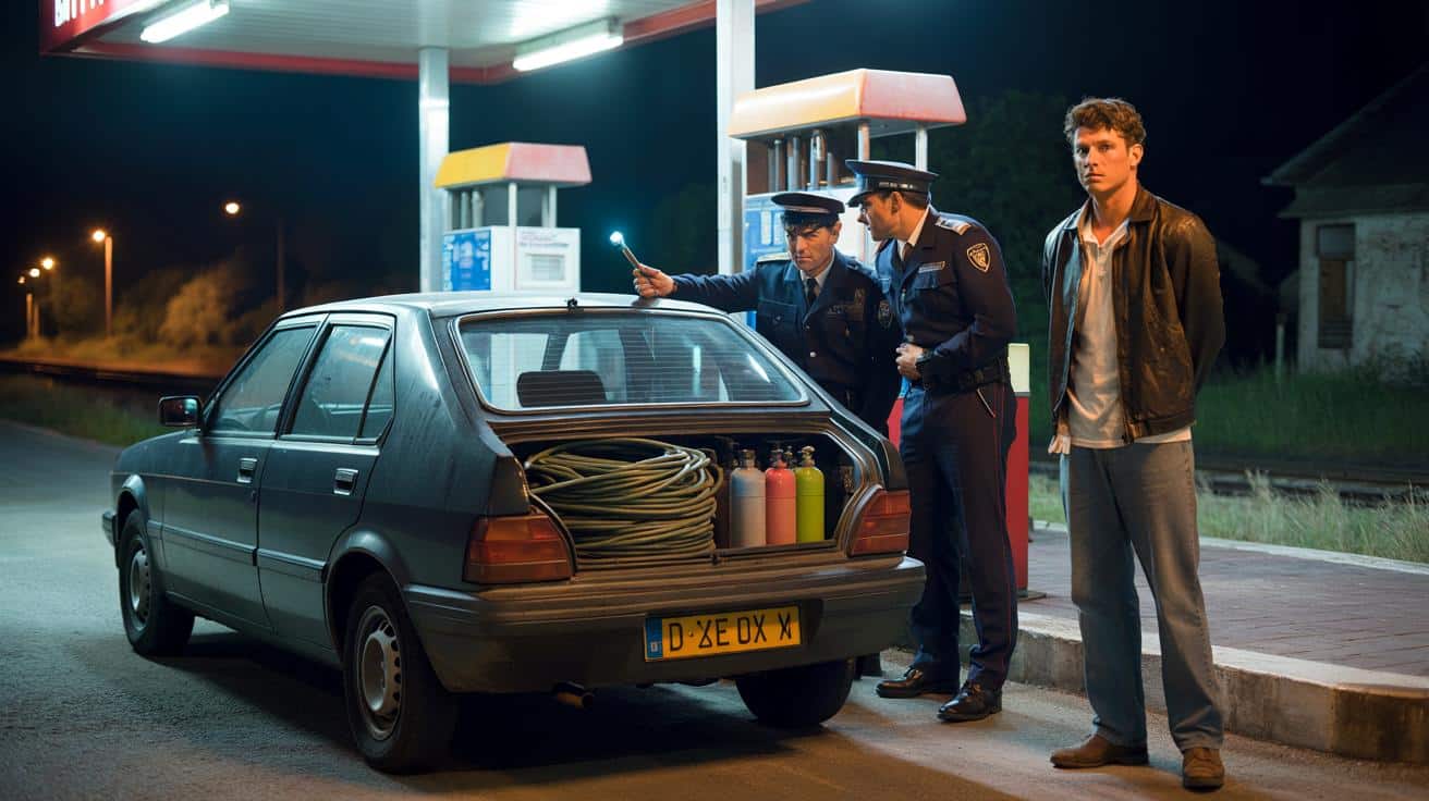 Jedna litera na tablicy go pogrążyła. Tak wpadł złodziej paliwa i kabli