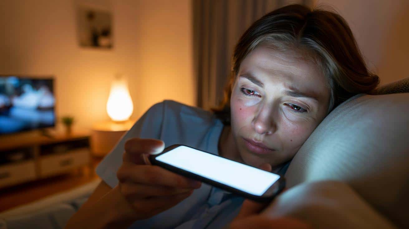 Jeśli twoje oczy są zmęczone wieczorem, przyczyna może być ekran telefonu