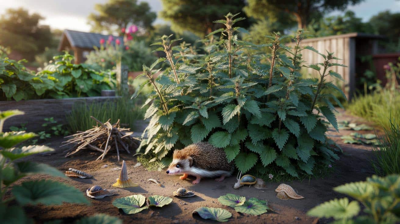 Zostaw tę chwastową kępę w ogrodzie, a jeże pomogą rozprawić się ze ślimakami