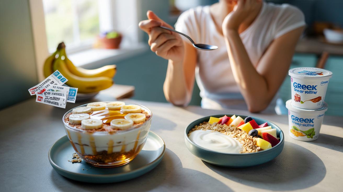 Jogurt grecki z bananem na śniadanie? Dietetycy ostrzegają przed tym hitem