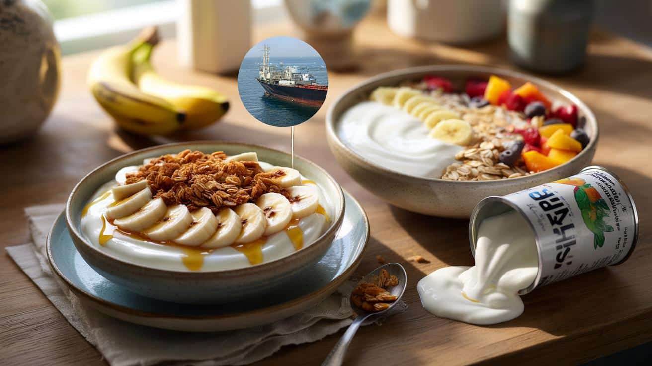 Jogurt grecki z bananem na śniadanie? Dietetycy ostrzegają przed tym modnym zestawem