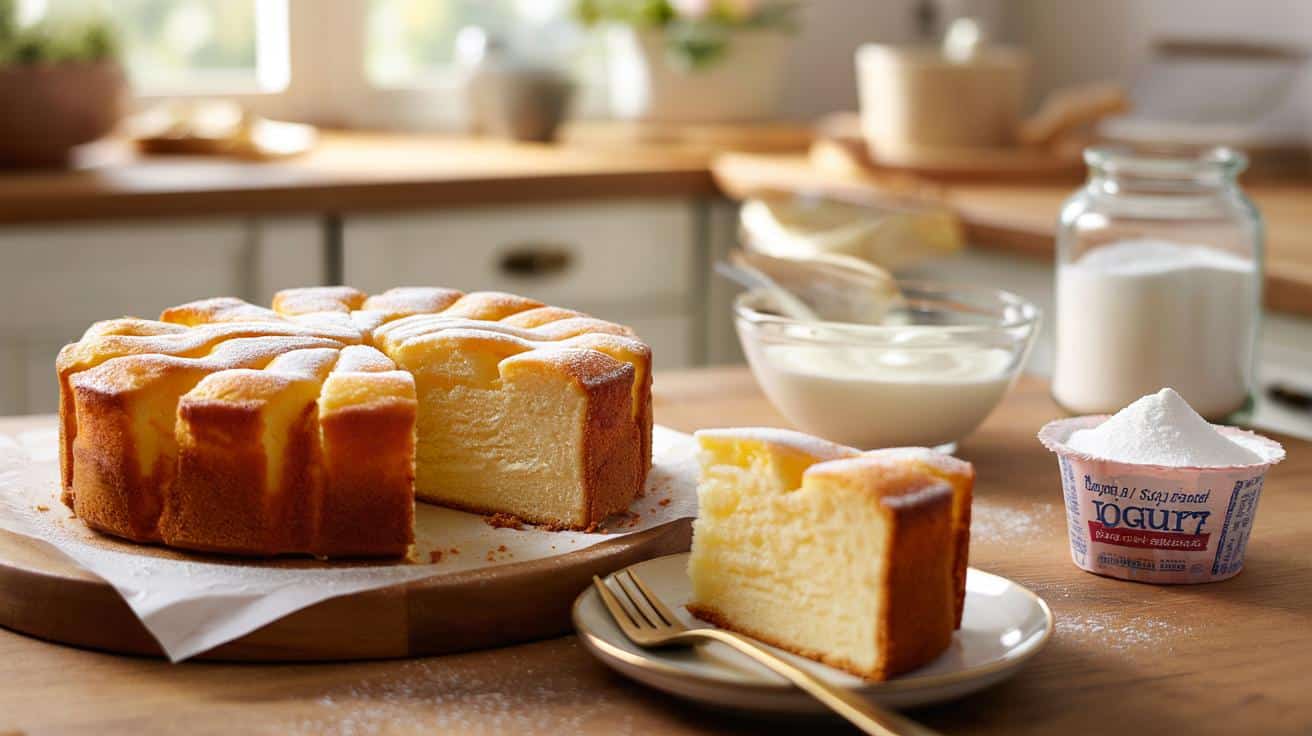 Jogurtowe ciasto jak z cukierni: trik z jednym saszetkowym dodatkiem