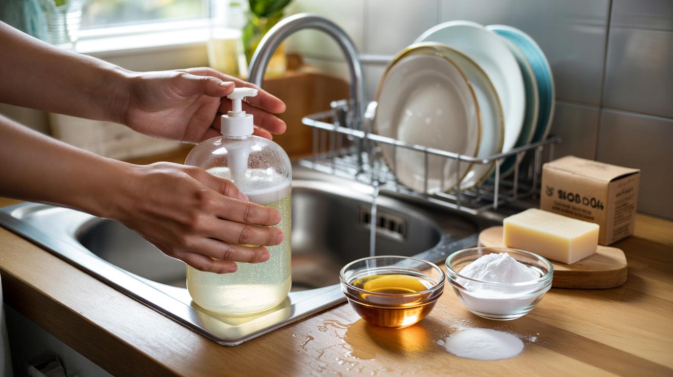 Już nie kupuję płynu do naczyń. Ten prosty trik z 3 składników robi robotę