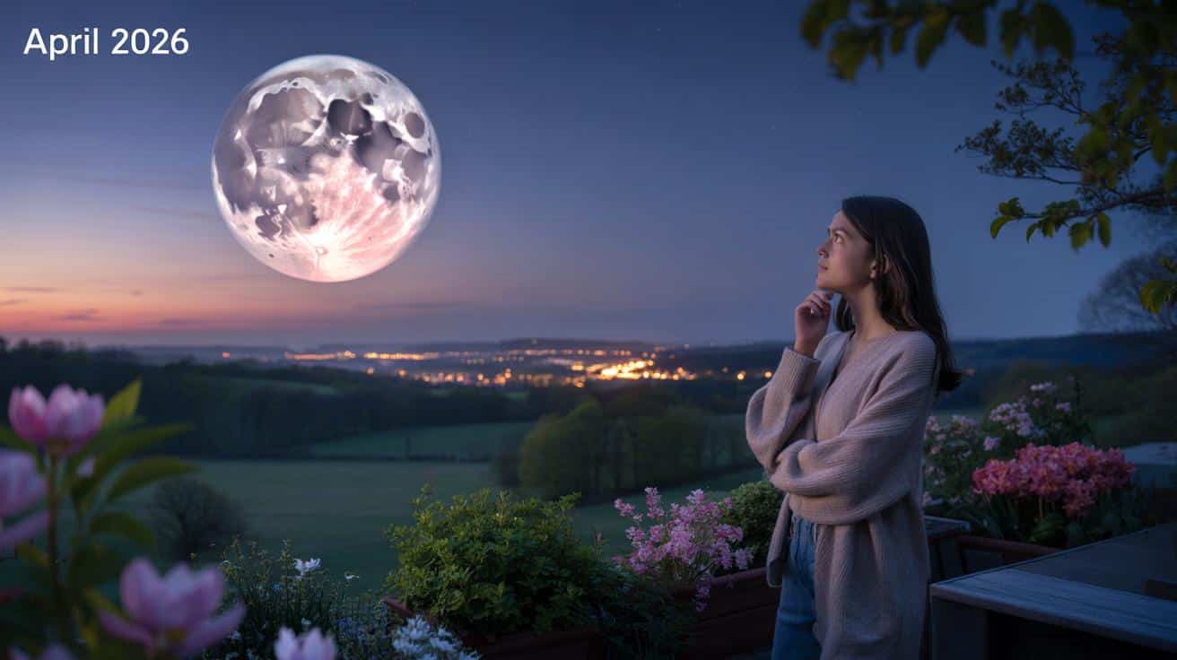 Kalendarz księżycowy kwietnia 2026: kiedy Lśniąca Różowa Pełnia zmieni twój wiosenny nastrój