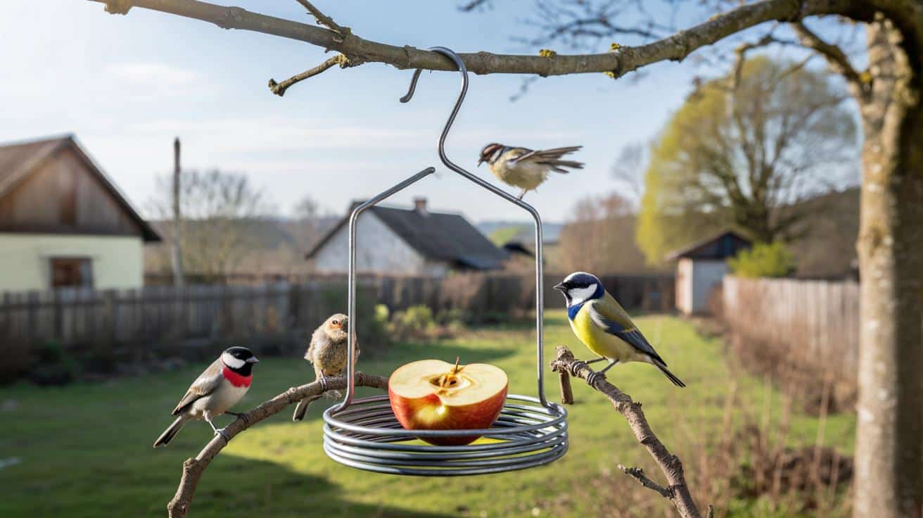 Karmnik dla ptaków za 0 zł: prosty trik z drucianym wieszakiem