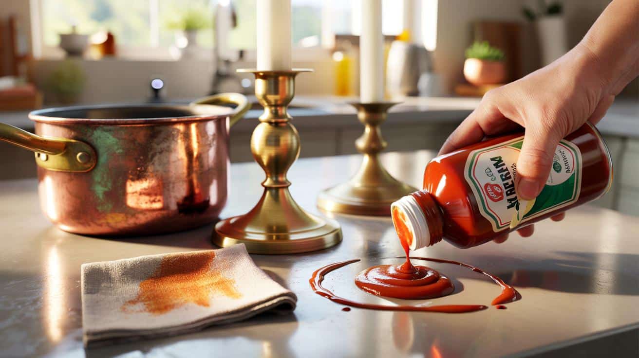 Ketchup zamiast drogich past: trik na błyszczący metal w 15 minut