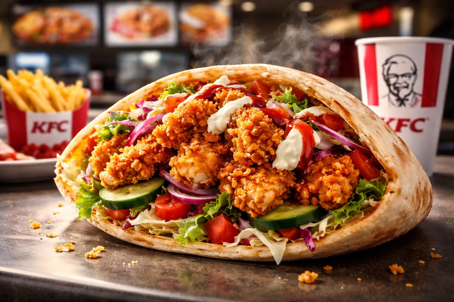 KFC wprowadza własnego kebaba. Czy „Krispy Kebab” namiesza na rynku?