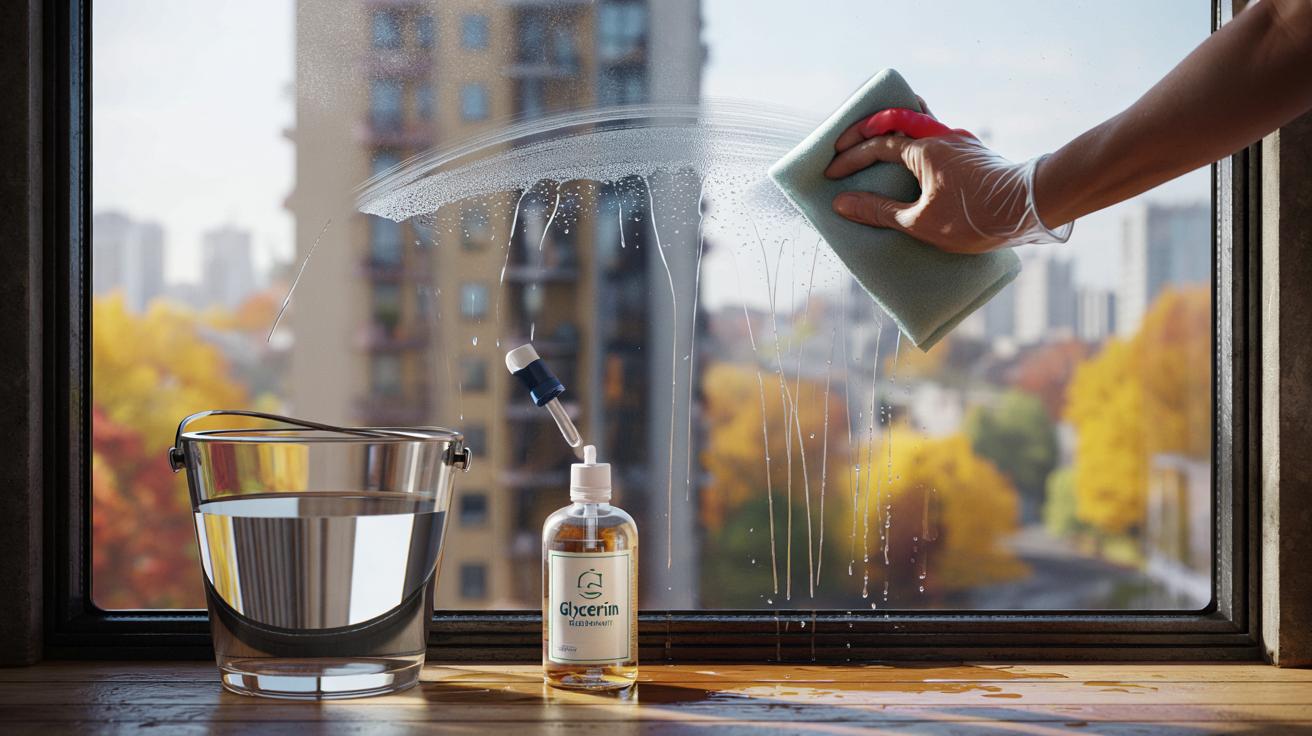 Kilka kropel do wiadra i okna błyszczą aż do wiosny