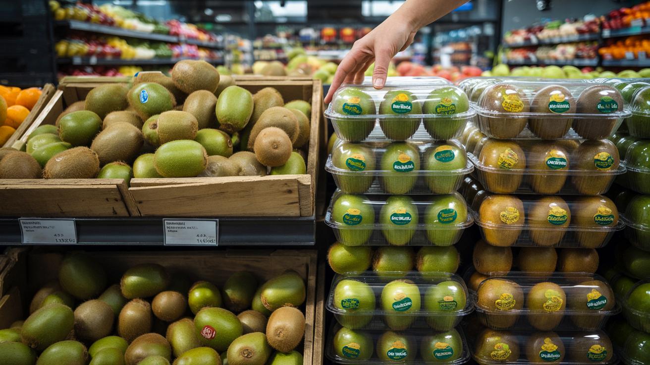 Kiwi w sklepach: jeden trik przy półce może podwoić rachunek