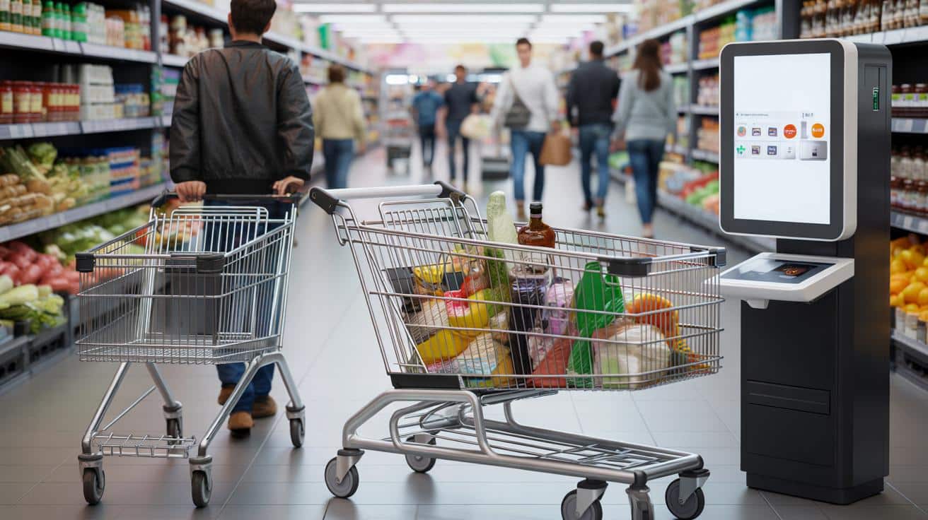 Klasyczne wózki z marketów odchodzą? Sklepy testują ich „smart” następców