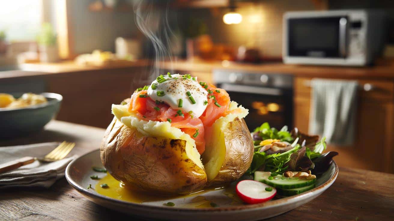Kolacja z pieczonym ziemniakiem w 20 minut. Prosto, tanio i sycąco
