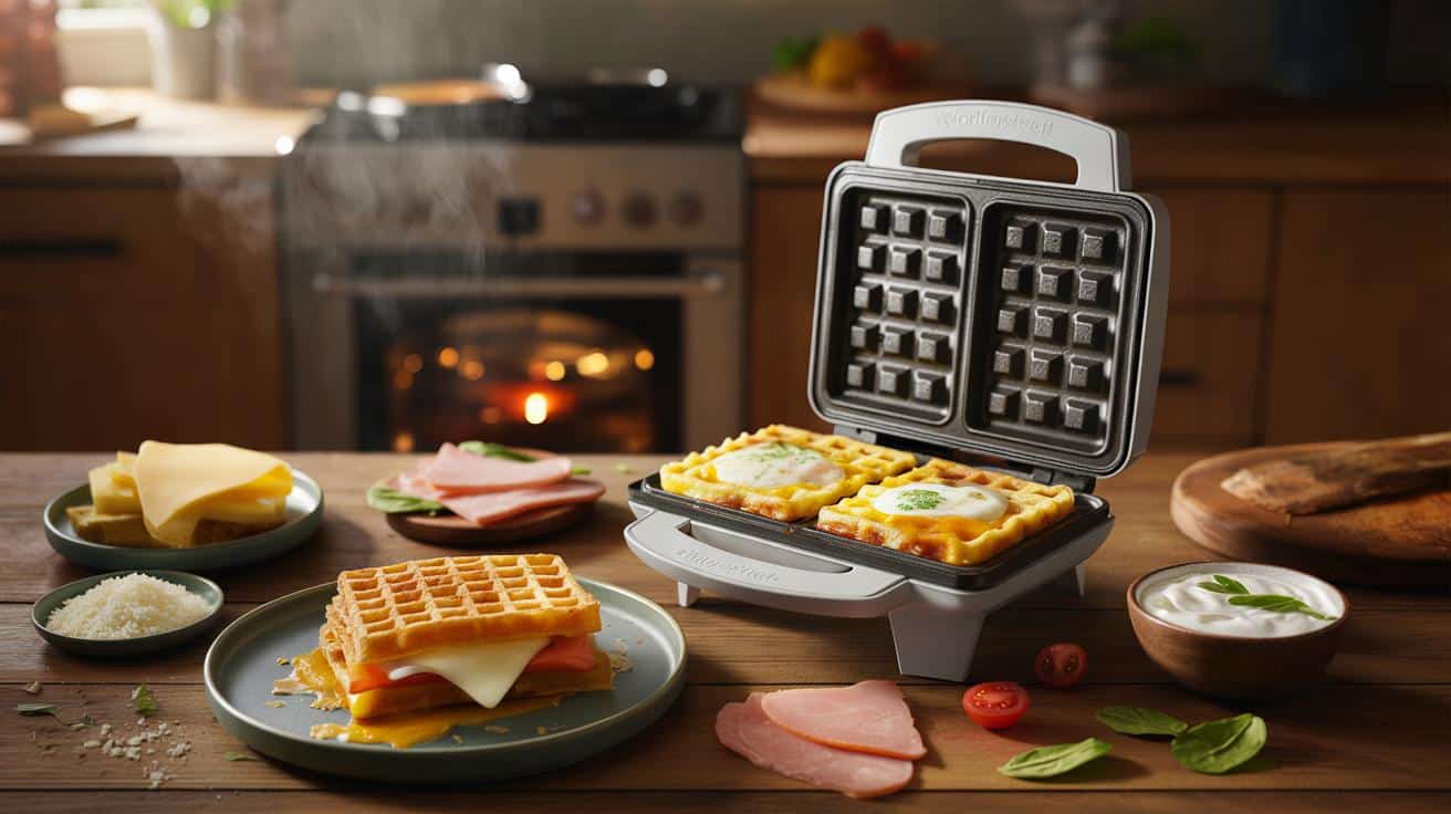 Kolacja z gaufrownicy: 3 wytrawne przepisy, które robią się same