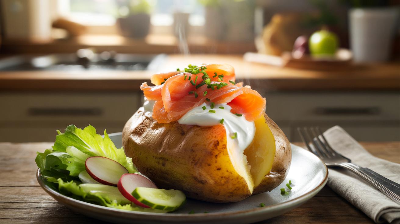 Kolacja z pieczonego ziemniaka w 20 minut. Prościej się nie da