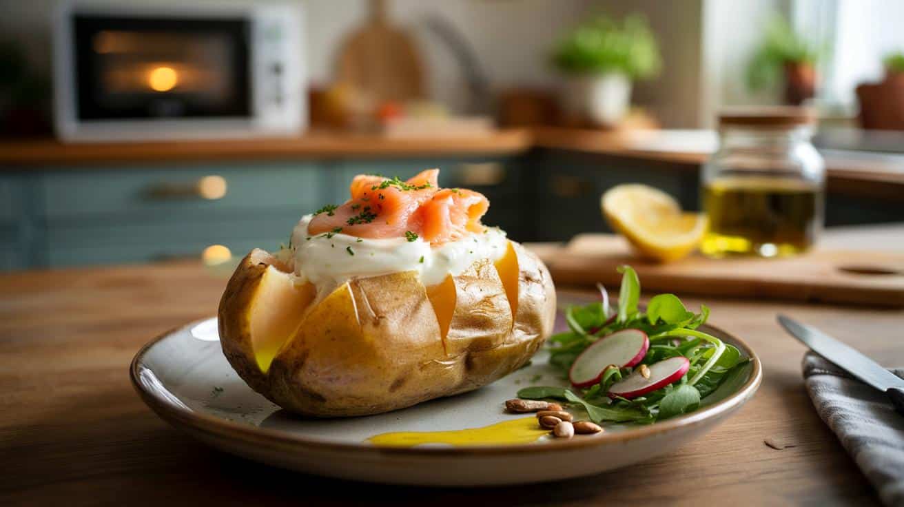 Kolacja z pieczonym ziemniakiem w 20 minut: prosty hit na bardzo zmęczony wieczór