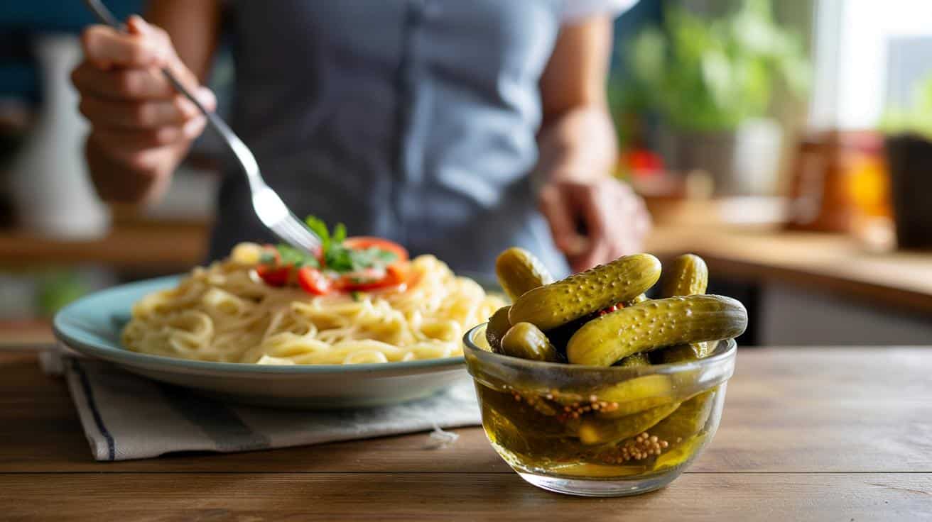 Koniec z wyrzutem cukru po makaronie? Ten kiszony dodatek robi różnicę