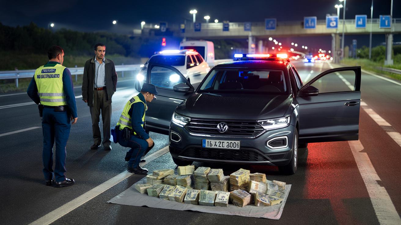 Kontrola na autostradzie A10. W nawiewie auta ukryto 110 tys. euro