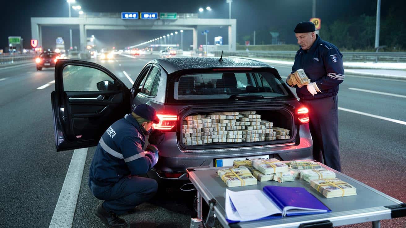 Kontrola na autostradzie A10. W wentylacji auta ukryto 110 tys. euro