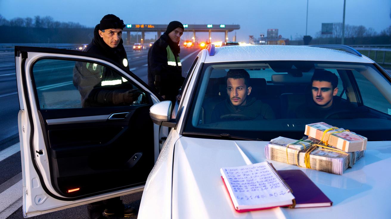 Kontrola na autostradzie, zwykły SUV i 110 tys. euro w kanałach powietrza