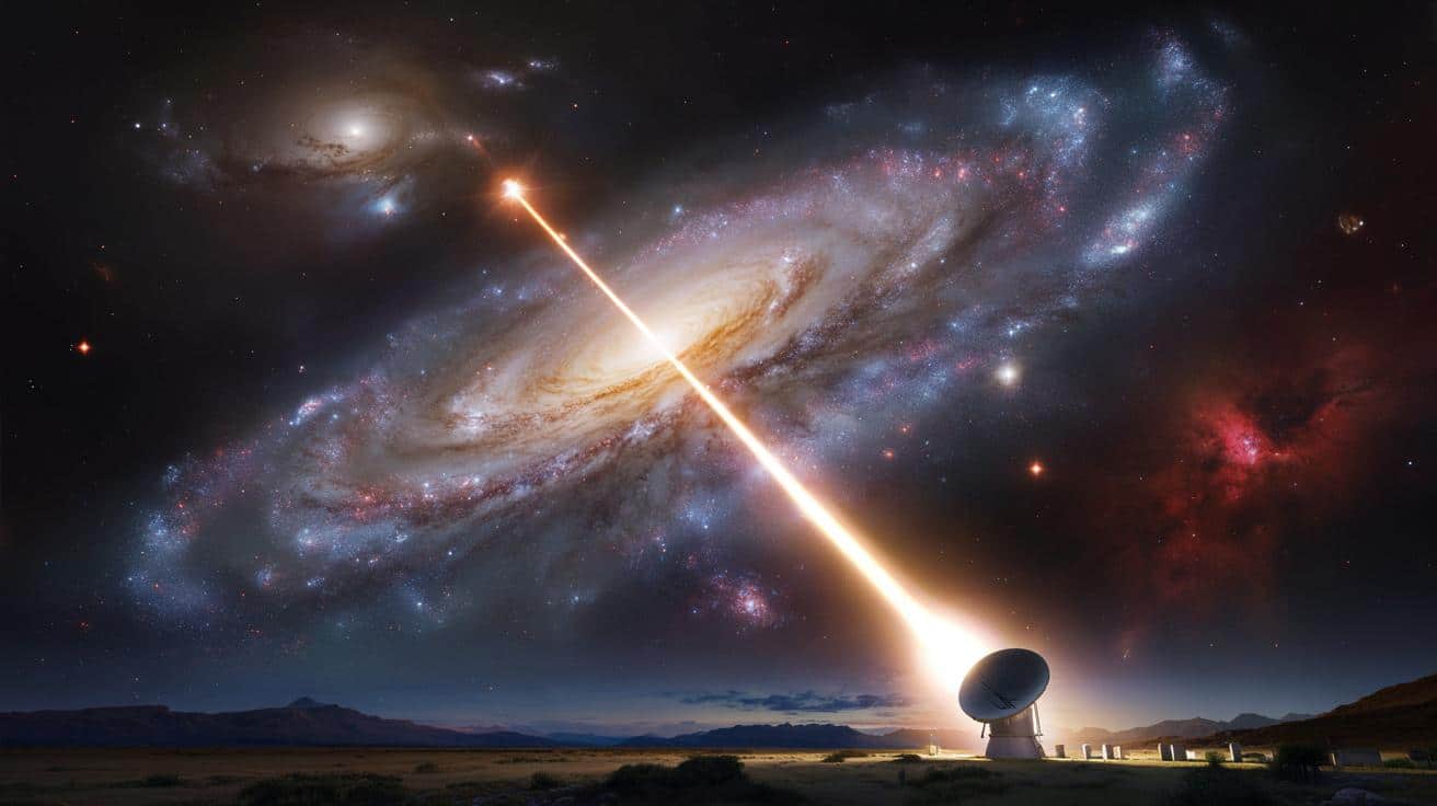 „Kosmiczny laser” sprzed 8 miliardów lat. Astronomowie tłumaczą tajemniczy sygnał