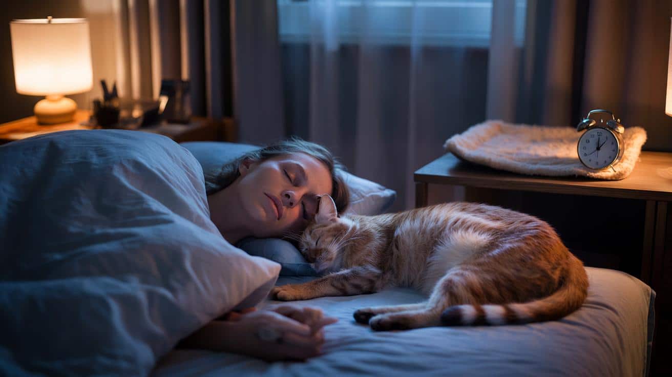 Kot śpi z tobą w łóżku? Sprawdź, co to robi z twoim snem