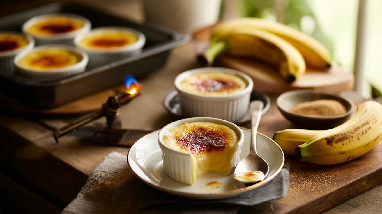 Krem brulée z bananem z piekarnika: prosty deser, który robi wrażenie