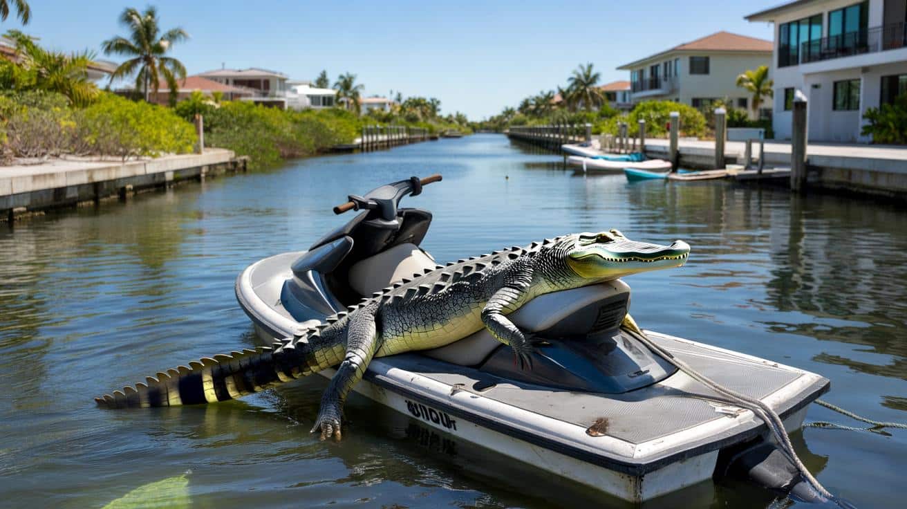 Krokodyle wsiadają na skutery wodne na Florydzie. Naukowcy znają powód