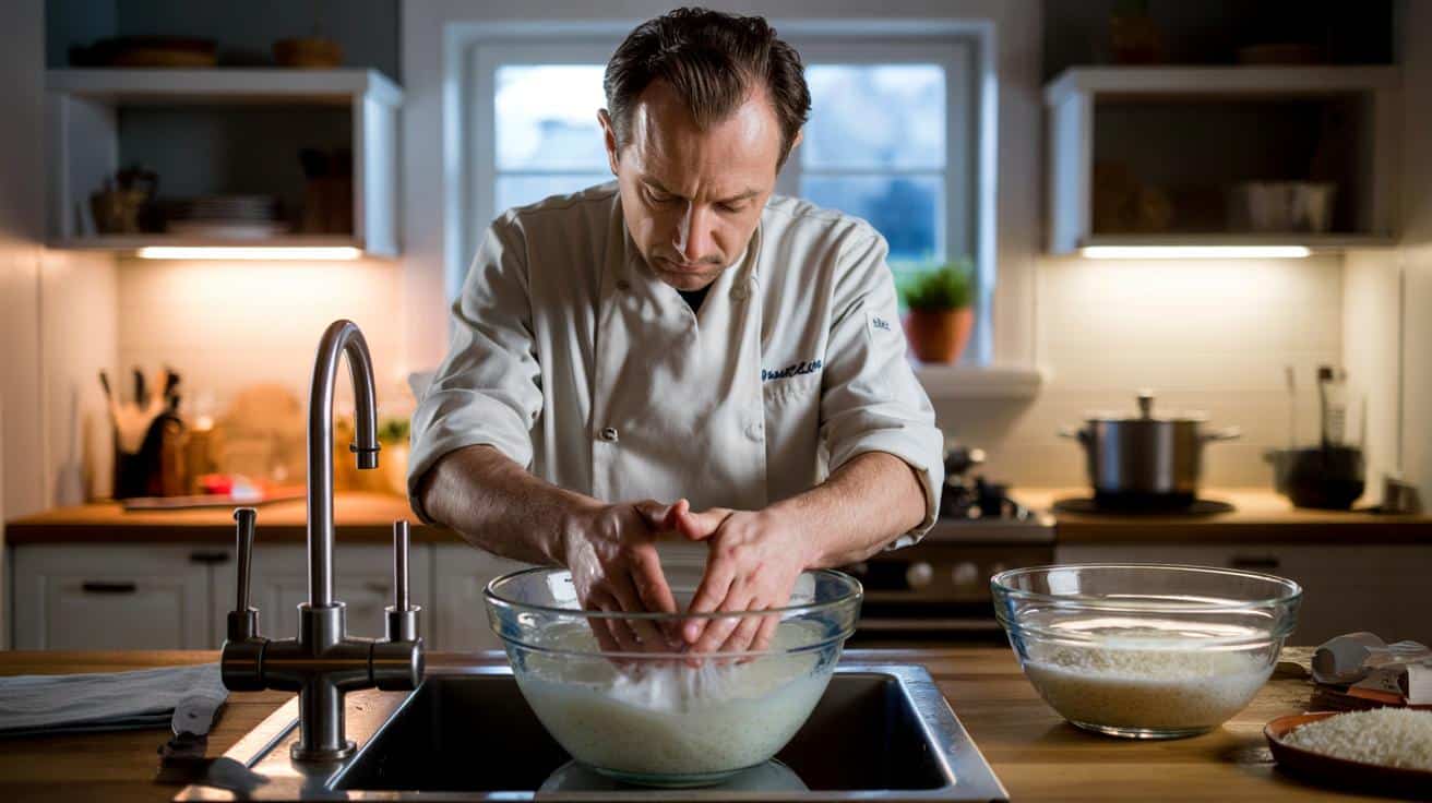 Kucharz mówi dlaczego zawsze płucze ryż pod wodą trzy razy zanim go ugotuje