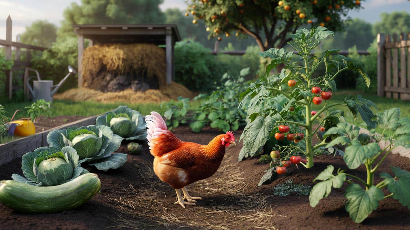 Kupujesz drogie nawozy? Kura w ogrodzie robi to lepiej i za darmo