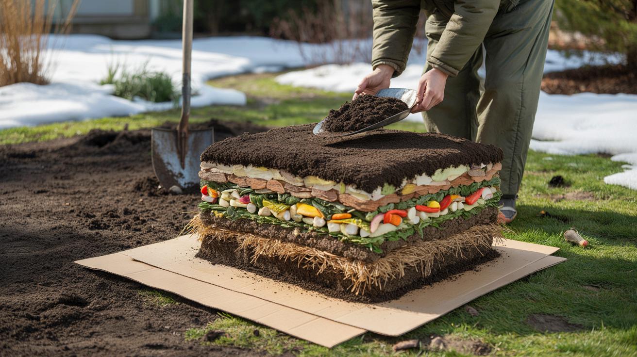 Lasagne w ogrodzie: zimowy trik, dzięki któremu wiosną sadzisz bez kopania