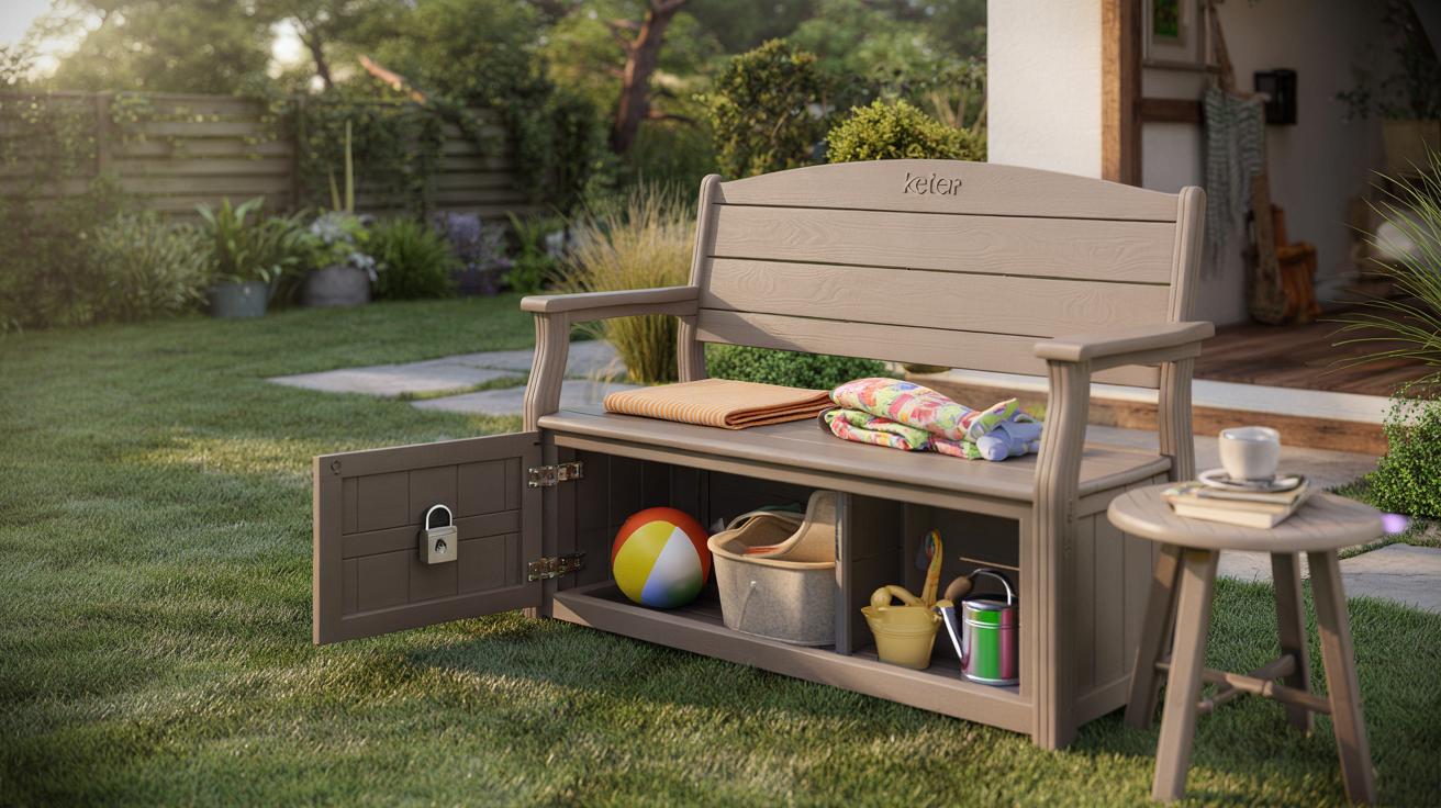 Ławka ze schowkiem Keter Eden 2 in 1: sprytny patent na ogarnięty ogród