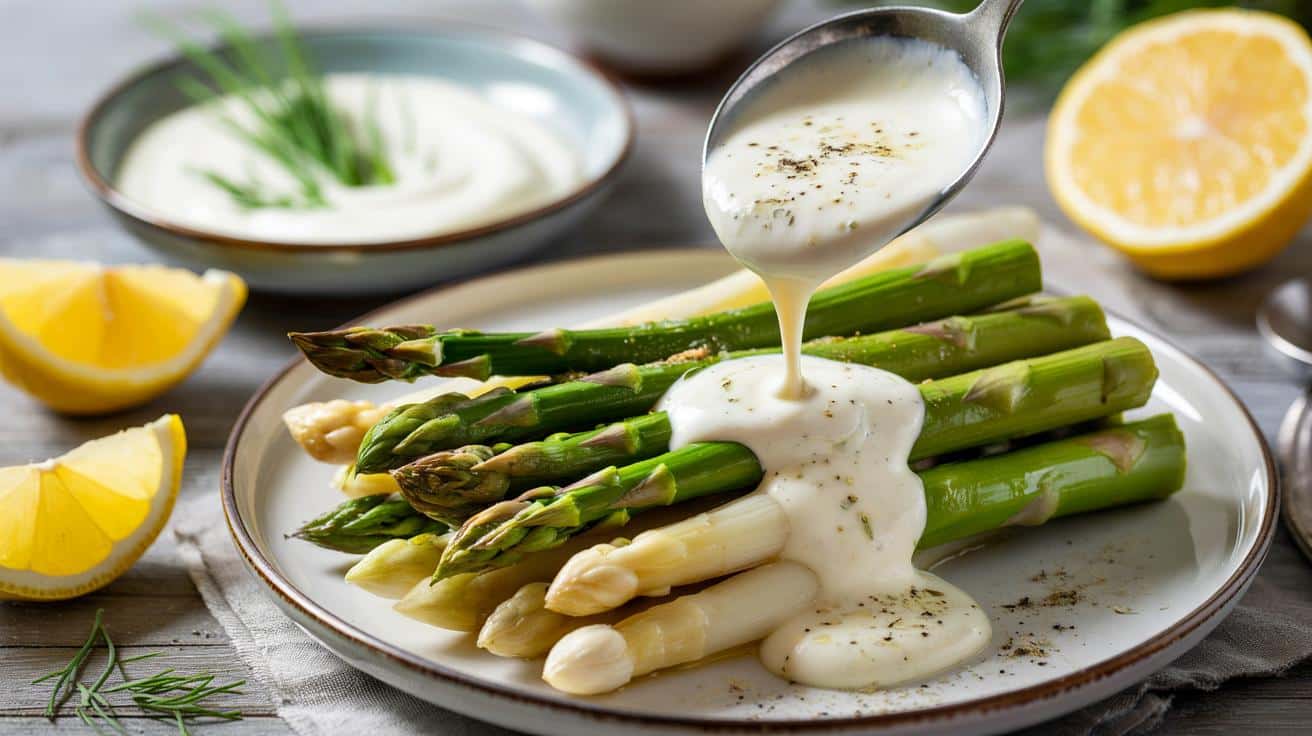 Lekka sosowa rewolucja do szparagów: 2‑minutowy hit z jogurtem