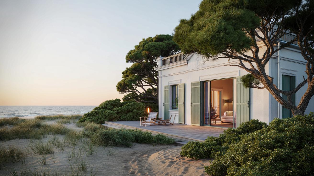 Letnia przystań Jeana Dujardina: ukryta willa nad Atlantykiem