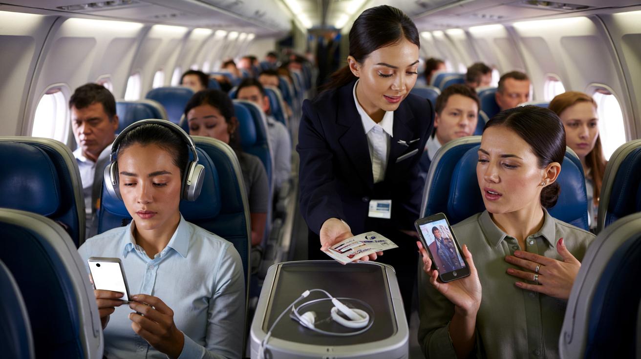 Linie lotnicze wprowadzają twarde zasady: bez słuchawek nie polecisz