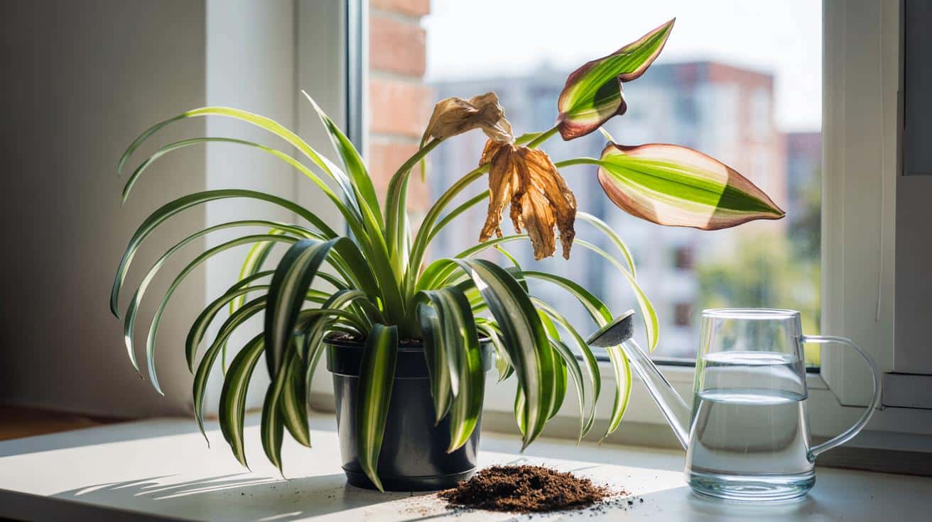 Liście zielistki łamią się i wyginają? Sprawdź, co robisz z wodą