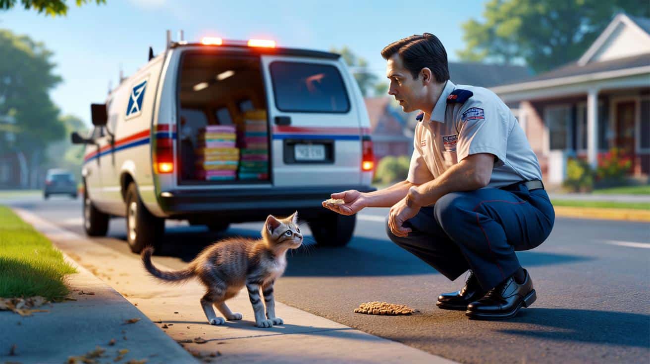 Listonosz zauważył coś maleńkiego na chodniku. Od tej chwili jego życie wygląda inaczej