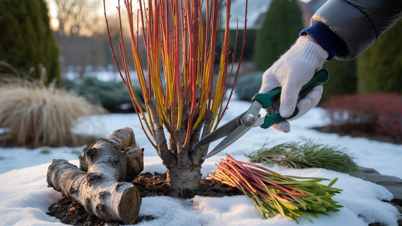 Luty w ogrodzie: jedno cięcie, które odmienia dereń na całą zimę