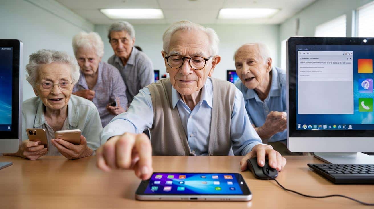 Ma 102 lata i uczy młodszych obsługi Windowsa oraz smartfonów
