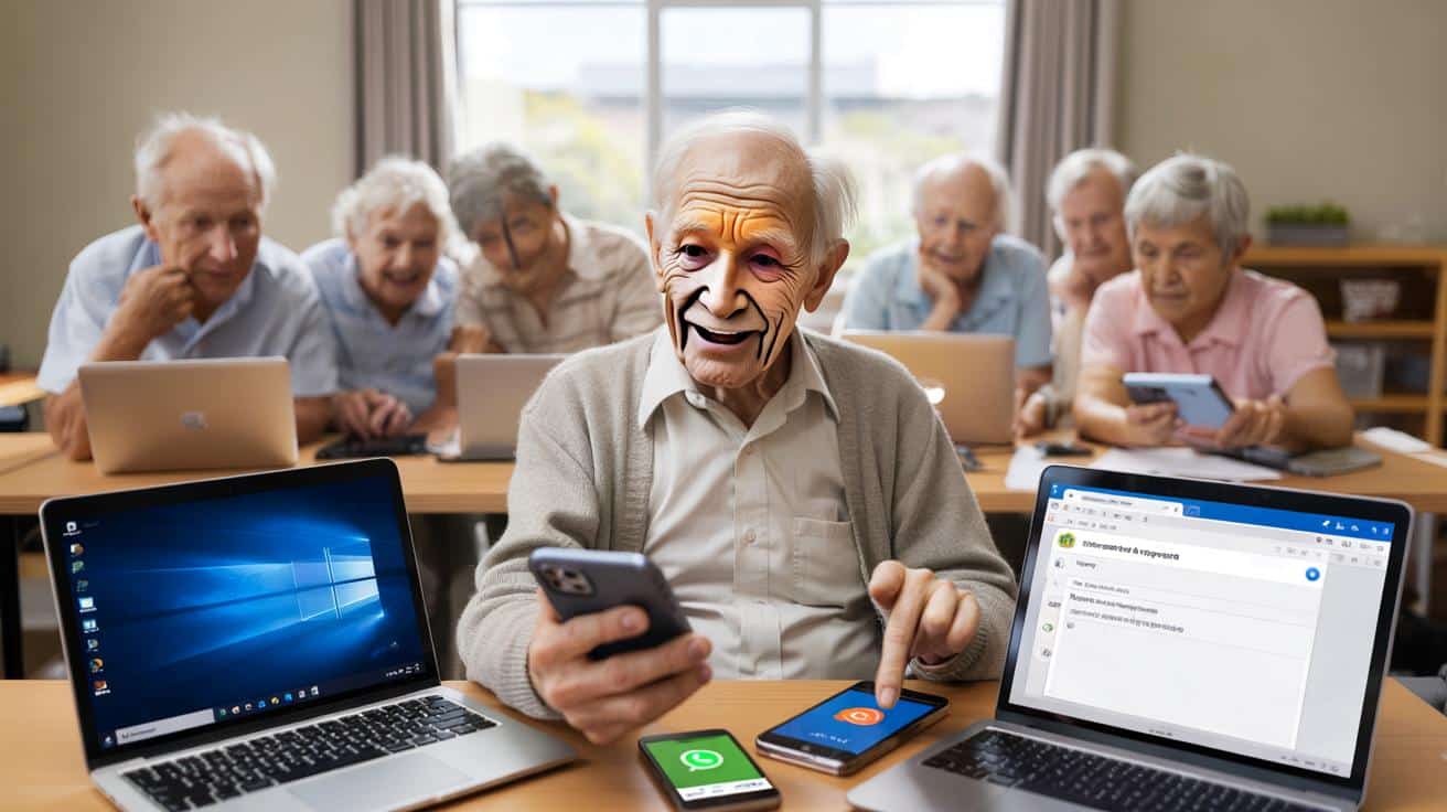 Ma 102 lata i uczy seniorów obsługi Windowsa i smartfonów