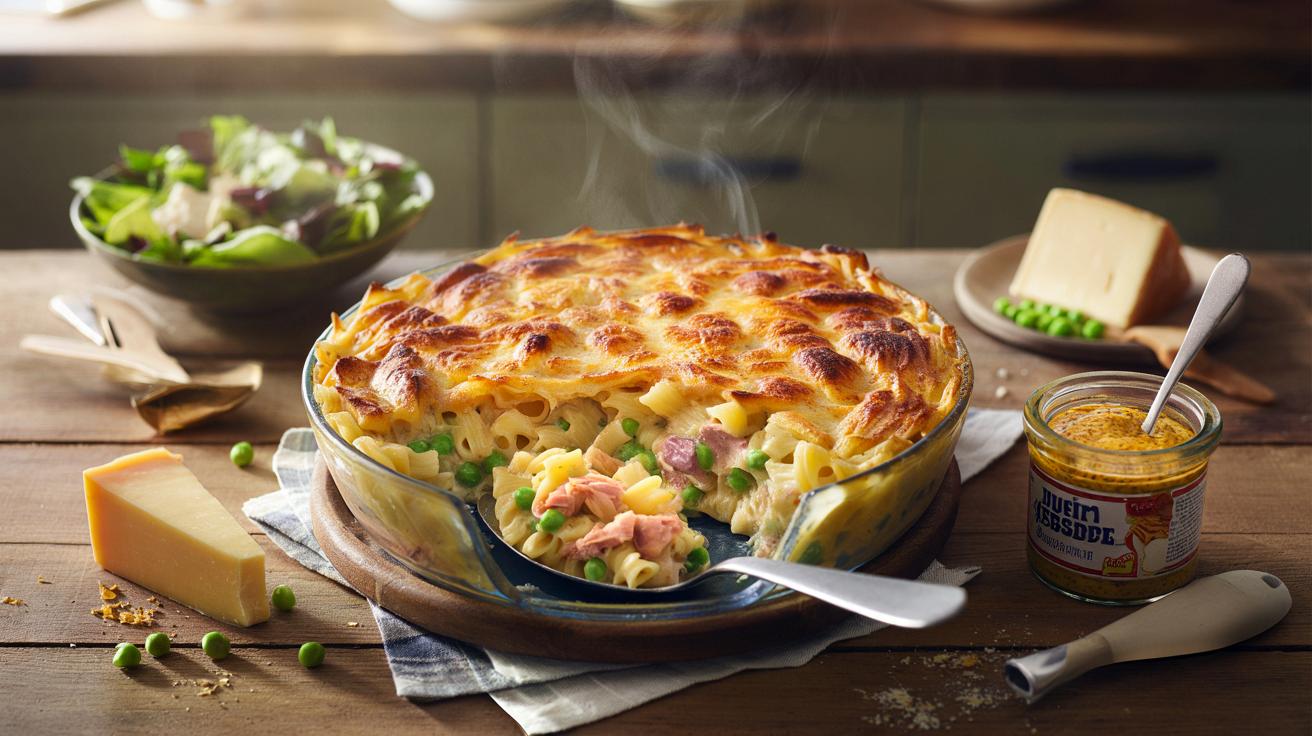 Makaronowy zapiekany „ratunek z szafki”: chrupiąca kolacja w 18 minut