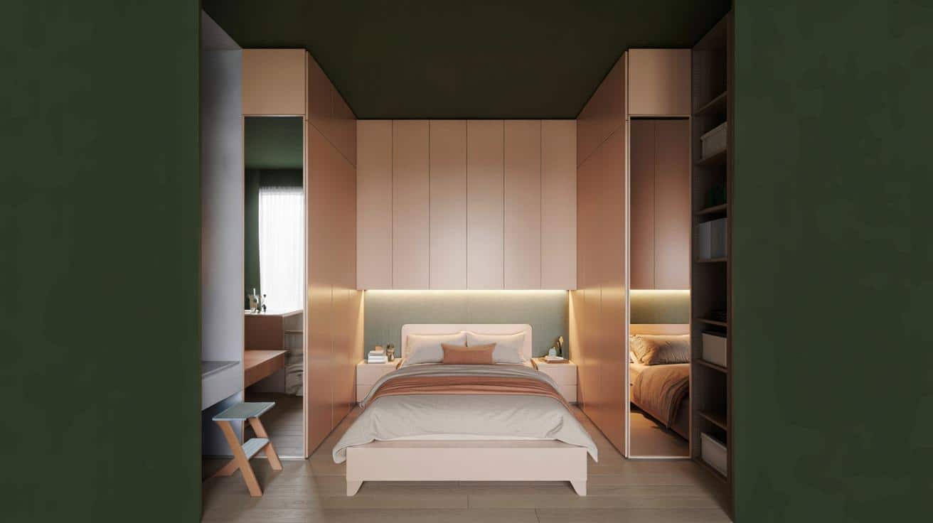 Mała sypialnia, wielki porządek: jak zmieścić garderobę bez centymetra luzu