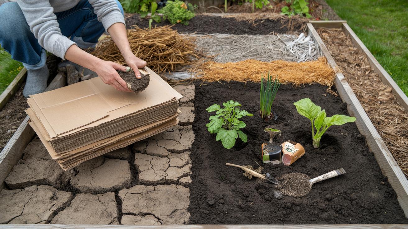 Mało znana metoda „ogród jak lazania” zmienia glinę w żyzną ziemię